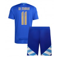 Camiseta Argentina Angel Di Maria #11 Visitante Equipación para niños Copa America 2024 manga corta (+ pantalones cortos)